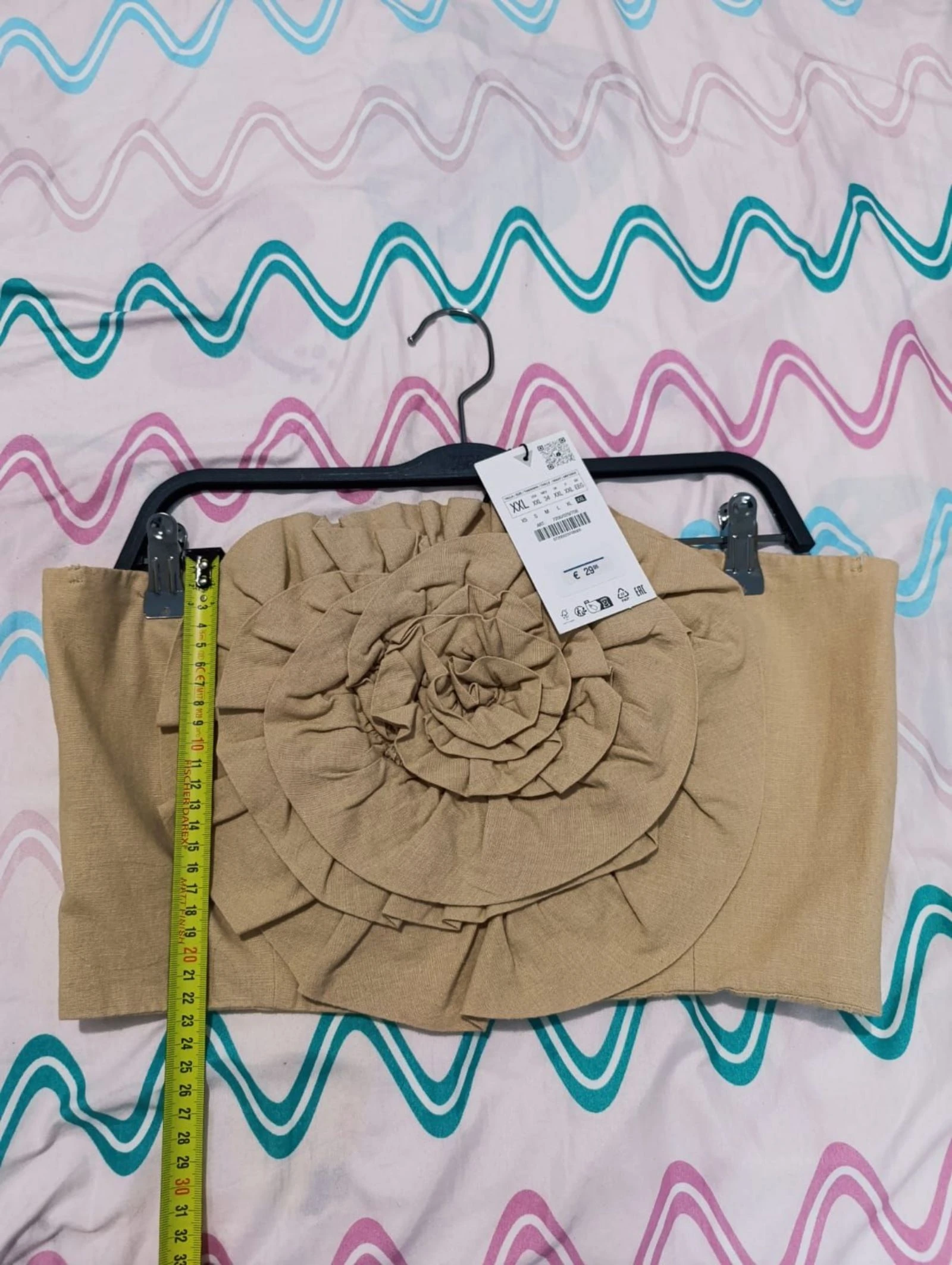 Top Zara linho rosa grande tamanho XXL – photo 8